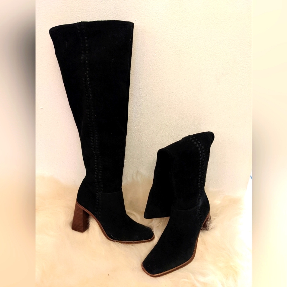 Vince Camuto Over Knee Suede Boots